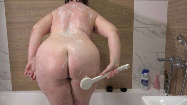Hot Mature Wife with Big Tits and Big Ass Takes a Soapy Shower - PAWG MILF in Action - porntry.com on systemporn.com