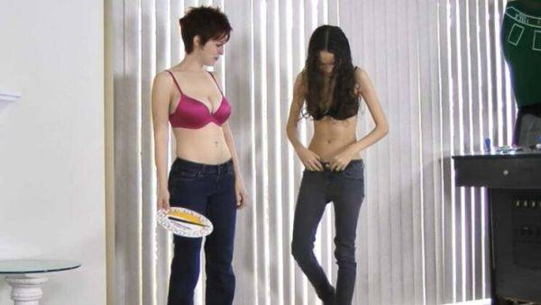 Hot Stripscotch Game with Ryanne Lazerbunny - Big Tits, Brunette, and Lesbian Fun - veryfreeporn.com on systemporn.com