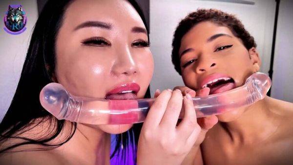 Suki Sin and Simone Ryder Hot Lesbian Action with Double Dildo - Part 1 - porntry.com - Usa on systemporn.com
