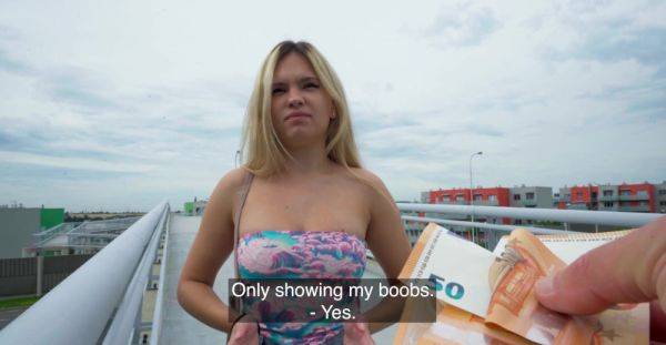 Cute blonde gets fucked for cash and filmed in sexy POV - alphaporno.com on systemporn.com