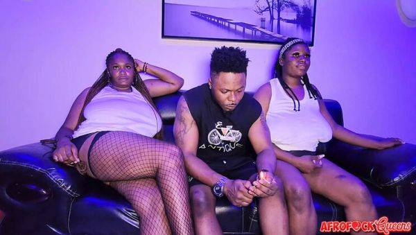 Big Boobs Movie Night with Afro Fuck Queens - Uncut Threesome & Blowjob - xxxfiles.com - Nigeria on systemporn.com