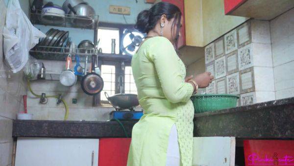 Hot Indian Stepsister Pinki Cute Fucked Hard in Kitchen During Photoshoot - Big Ass, Tight Pussy, and Creampie - xxxfiles.com - India on systemporn.com