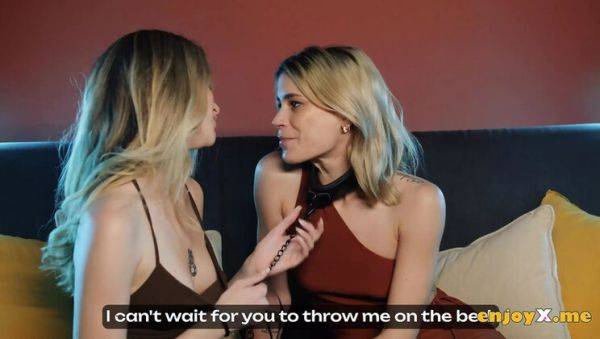 Angelique Lapiedra Dominates Ada Lapiedra in Steamy Lesbian BDSM with Corset and Leash - veryfreeporn.com on systemporn.com