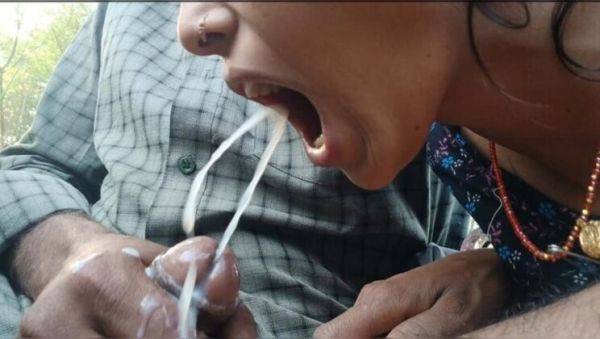 Indian Step Sister Seema Takes Big Cock Cumshot in Mouth - Desi Blowjob & Cum Swallow - porntry.com - India on systemporn.com