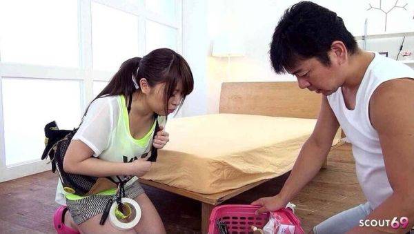 Petite Japanese Teen Virgin Tricked into First Time Cum Suck by Old Man - Uncensored JAV - veryfreeporn.com - Japan on systemporn.com