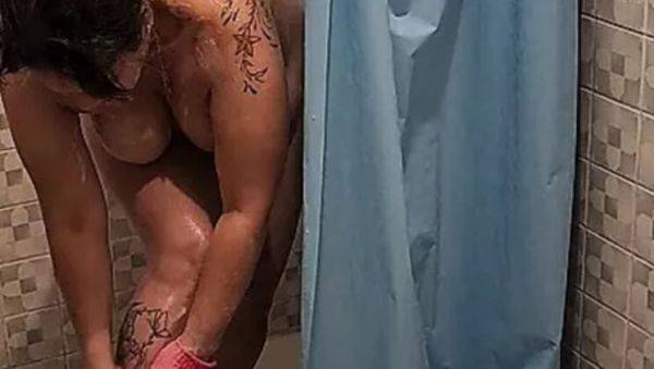 Hot Step Mom Caught in Shower by Step Son - Big Tits Latina MILF Squirting - xxxfiles.com - India - Peru on systemporn.com