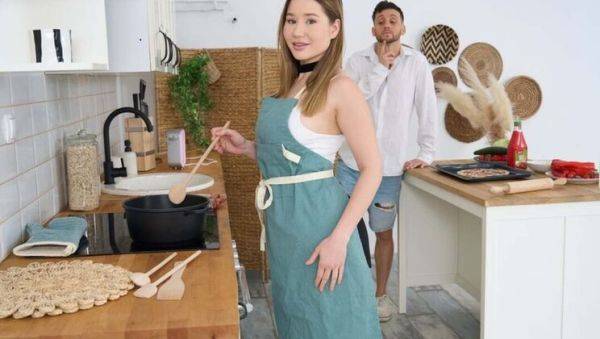 Big Boobs Stepsister Seduces Hungry Stepbro in Kitchen - Alex Spitter & Amalia Devis - veryfreeporn.com on systemporn.com