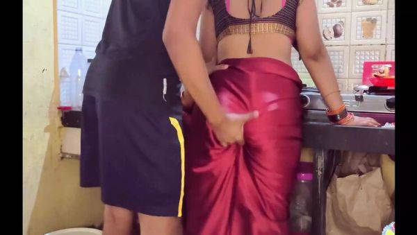 Indian Step Aunt Caught by Boyfriend in Kitchen, Hardcore Sex with Husband on Call - veryfreeporn.com - India on systemporn.com