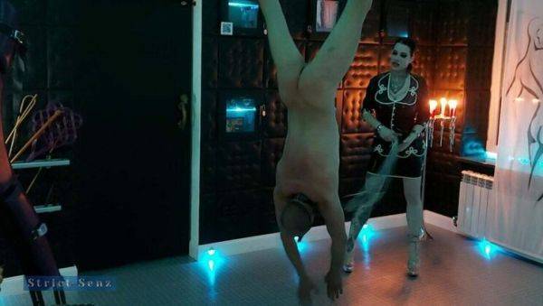 Hot German Mistress Alessa Milano Whips Slave Upside Down - Hard BDSM Punishment - xxxfiles.com - Germany on systemporn.com