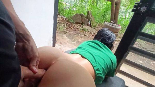 Hot Latina Neighbor Fucks Me Rough in the Garden - Anal Creampie & Big Ass Action! - veryfreeporn.com - Colombia on systemporn.com