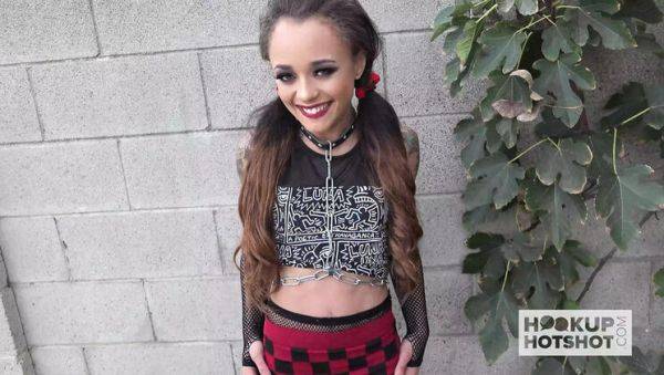 Goth Latina Holly Hendrix Takes Rough Anal & Sloppy Blowjob in Wild 4K Scene - porntry.com on systemporn.com