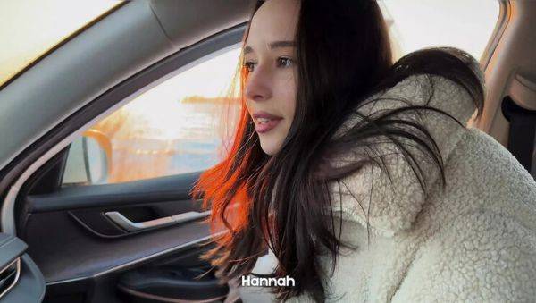 Hitchhiker HannahKim Sucks and Fucks in Car - Rough POV Blowjob, Cum Swallow - veryfreeporn.com on systemporn.com