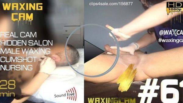 Hot Male Waxing Session - Full HD Cumshot & Handjob in Salon - porntry.com on systemporn.com