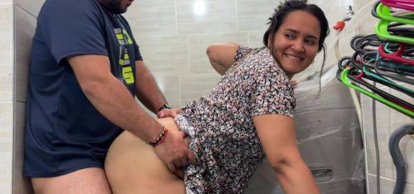 Stepson fucks me in the laundry room while his dad goes out to the supermarket- CulonaArdiente32 - inxxx.com on systemporn.com