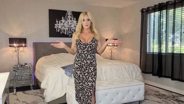 Blonde MILF Danielle Renae Shows Off Her Big Tits in Sexy Summer Dress Try-On - xxxfiles.com on systemporn.com