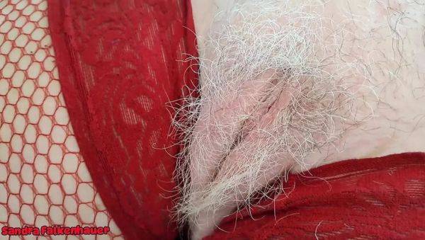 Mature MILF Sandra Falkenhauer Gets Wild with Vibrator in Fishnet Stockings - veryfreeporn.com - France on systemporn.com