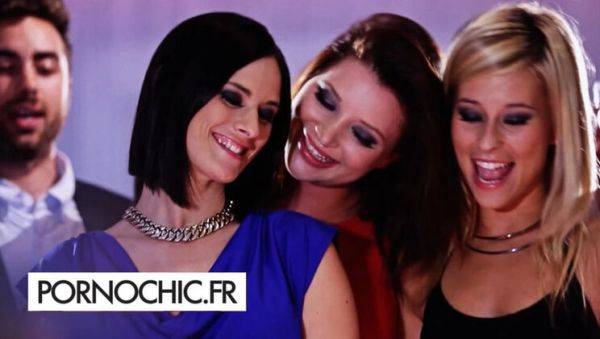 Hot Brunette Claire Castel Gangbanged by 4 Guys - Rough DP & Anal Orgy - veryfreeporn.com - France on systemporn.com