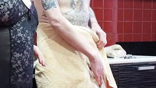 Hot MILF Blows Me Until I Cum - Russian BBW Deep Throat & Handjob - veryfreeporn.com - Russia on systemporn.com