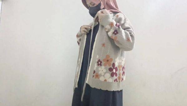 Hijab Teacher Rania Fucks Herself with Cucumber - Big Natural Tits Solo Masturbation - porntry.com - Indonesia on systemporn.com