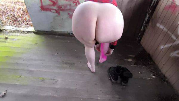 Busty German Babe Spanked Hard in Fishnets - Outdoor BDSM & Public Humiliation - porntry.com - Germany on systemporn.com