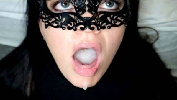 Amateur MILF Millie Fox Swallows Huge Cum Load After 2 Days - Homemade Blowjob & Cum in Mouth - porntry.com on systemporn.com