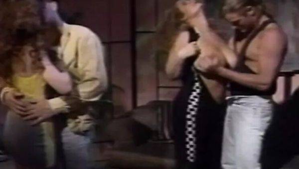 Hot cuties Trinity Loren & Marc Wallice anal fucked hard in wild foursome with friends - porntry.com on systemporn.com