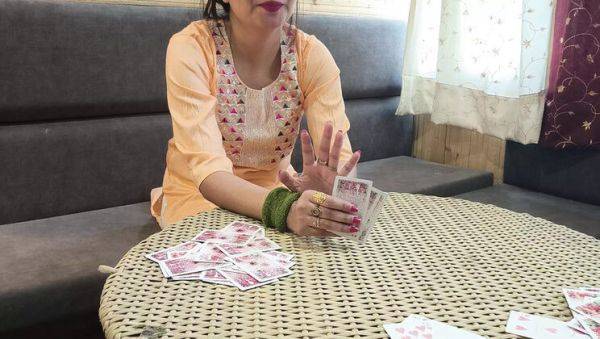 Desi Bhabhi Loses Pussy in Hot Card Game - Stepsister Fucked Hard - veryfreeporn.com - India on systemporn.com