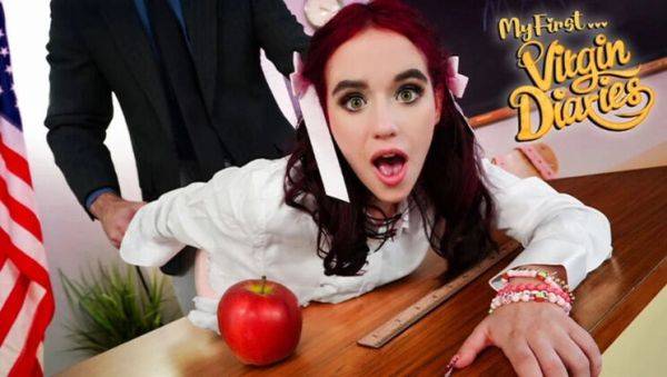 Ivy Rose Loses Her Virginity - Teen Teacher's Pet Gets Rough Fuck - porntry.com on systemporn.com