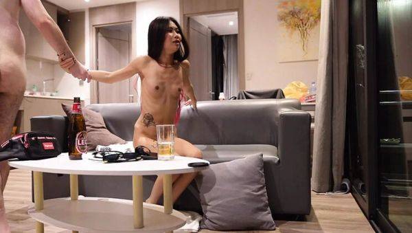 Ultra Skinny Asian Bar Girl Gets Creampie - Small Tits Riding - veryfreeporn.com - Belgium on systemporn.com