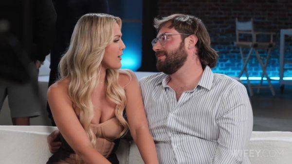 Savvy And Alex - Blonde Hotwife Rides Huge Cock - Savvy Suxx & Dan Damage - videomanysex.com on systemporn.com