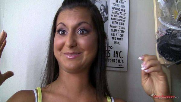 Cassidy Morgan POV Blowjob - Amateur Brunette Gets Messy Facial - xxxfiles.com on systemporn.com