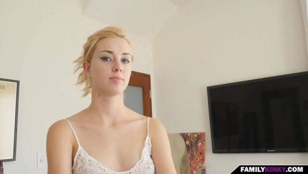 Blonde teen Haley Reed gives step sis a hot POV blowjob - veryfreeporn.com on systemporn.com