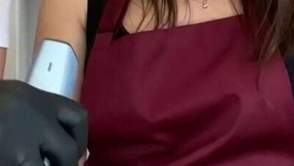 Blonde SugarNadya Gets a Huge Cumshot During Office Waxing Session - veryfreeporn.com on systemporn.com