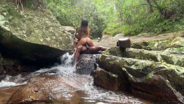 Hot Asian Latina Yazmin Mini Puta Fucked Hard by Hyoran Carvalho's Big Black Cock in Wild Outdoor Sex - porntry.com - Usa - Brazil on systemporn.com