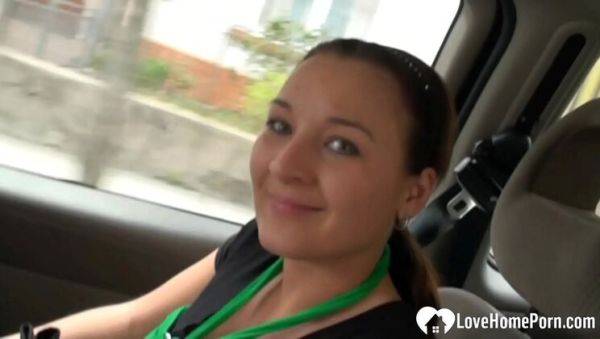 Busty Brunette Chantal Ferrera Gets Picked Up and Fucked Hard by Leon Simek - porntry.com on systemporn.com