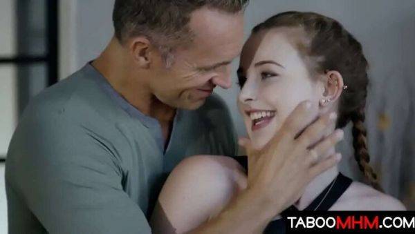 Young teen Danni Rivers begs for stepdad Marcus London's big cock - porntry.com on systemporn.com