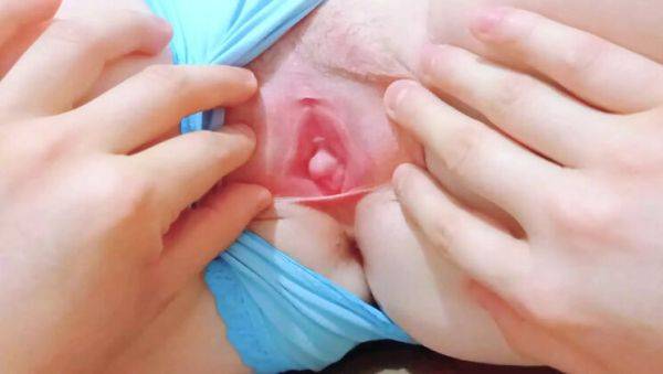 Extreme Close-Up: Cute Virgin Girl Spreads Tight Pink Pussy Wide Open - porntry.com - Russia on systemporn.com