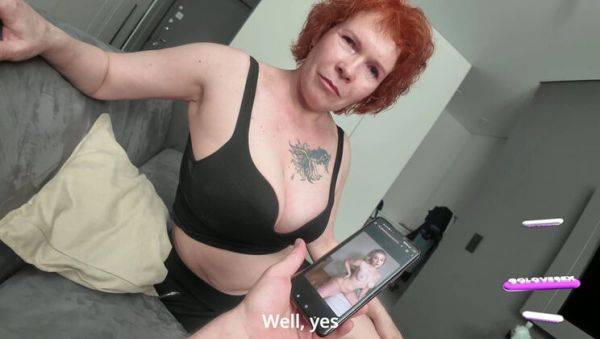 Busty Stepmom Fucks Stepson in Hot POV Sex - Redhead MILF Titty Fuck & Creampie - xxxfiles.com on systemporn.com