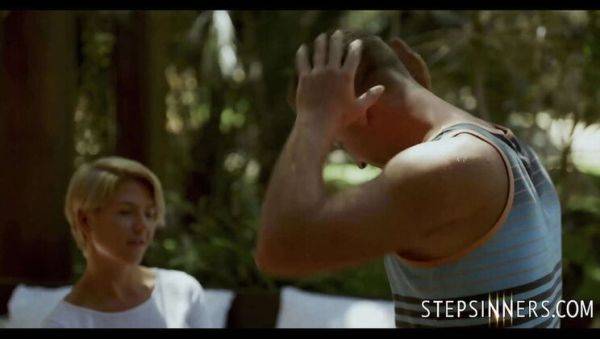 Hot Blonde Step Mom Fucks Step Son Outside - Cheating MILF Fantasy - veryfreeporn.com on systemporn.com