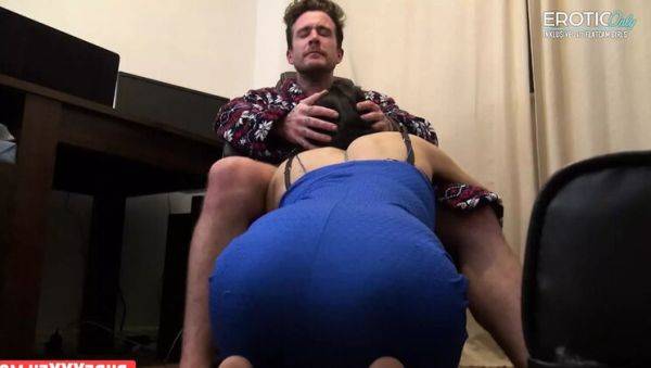 Jess Scotland rides Luke Hotrod hard with big tits bouncing - cumshot finish! - veryfreeporn.com - Scotland on systemporn.com