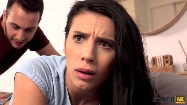 Stuck4K - Busty Teen Roommate Gets Stuck and Fucked Hard in Doggystyle - porntry.com on systemporn.com