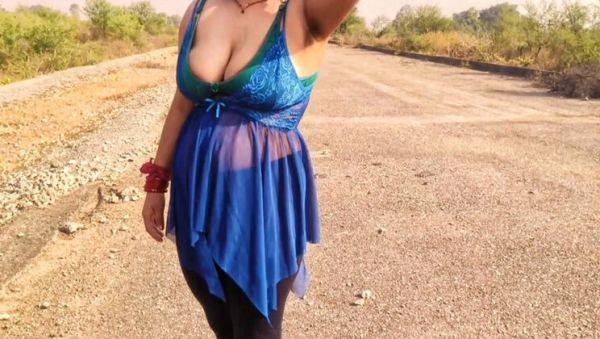 Desi Indian Girl Gets Hardcore Outdoor Fuck by Boyfriend - Big Tits, Tight Pussy, Rough Sex in HD - porntry.com - India on systemporn.com