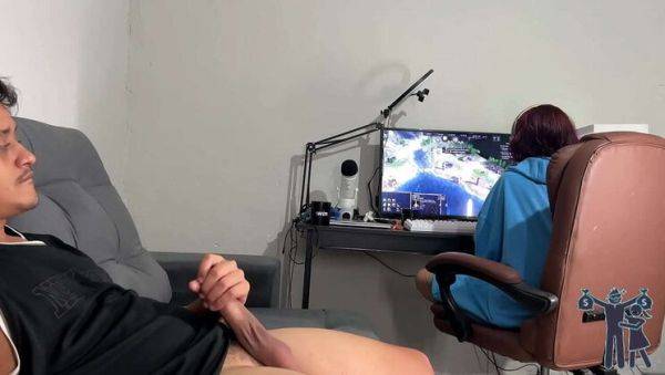 Hot MILF Catches Me Jerking Off & Gives Surprising Blowjob - Amateur Latina Brunette - porntry.com on systemporn.com