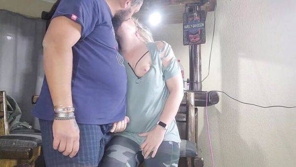 Blonde Stepsis Shows Her Tight Pink Pussy and Takes a Huge Creampie - porntry.com on systemporn.com