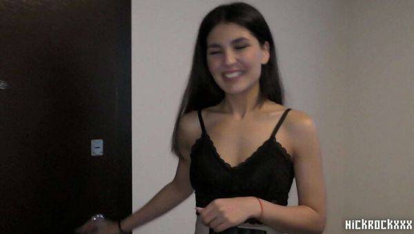 Hot Uzbek-Tajik Neighbor Azumi Liu Gives Blowjob in Skirt & Stockings - veryfreeporn.com on systemporn.com