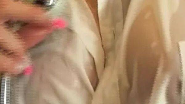 Hot German babes Caroline De Jaie & Demi Blue share a double dildo in steamy bedroom lesbian sex - veryfreeporn.com - Germany on systemporn.com