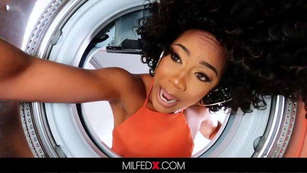 Hot Black MILF Misty Stone Fucked Hard By BF After Washer Mishap - Blowjob, Cowgirl & More - porntry.com on systemporn.com