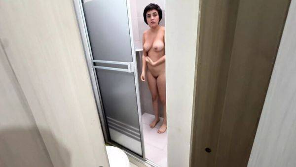 Stepsister Caught Naked in Shower - Horny POV Fuck with Juicy Latina Teen - veryfreeporn.com on systemporn.com