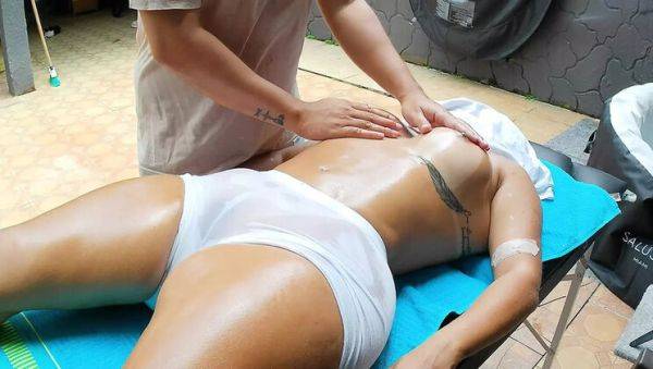 Amateur Latina Step Sister Massage - Big Ass & Thong - Homemade HD - veryfreeporn.com - Colombia on systemporn.com