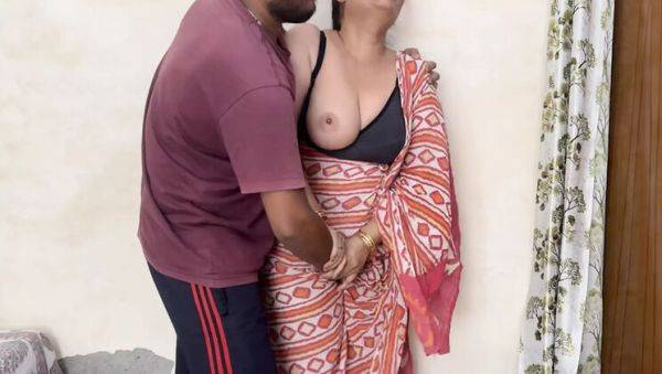 Desi Stepmom Seduced by Student - Big Natural Tits Blowjob & All Day Fucking - veryfreeporn.com - India on systemporn.com